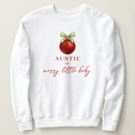 Sudadera Elegant Merry Little Christmas Baby Shower Aunt