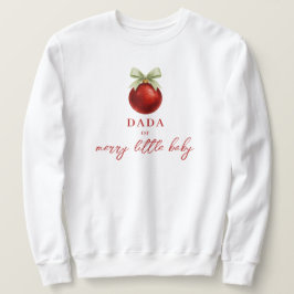 Sudadera Elegant Merry Little Christmas Baby Shower Dad