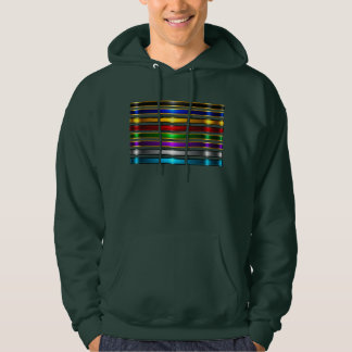 Sudadera Elegant Metallic Gradient Stripes Design