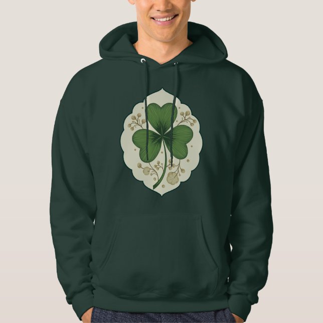 Sudadera Elegant Shamrock St Patrick’s Day - Moletons (Anverso)
