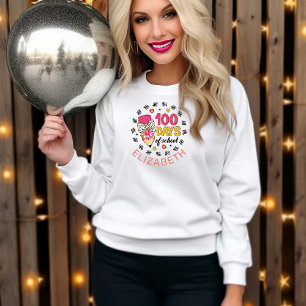 Sudadera Elegante 100 días de Coqueta Escolar Personalizada