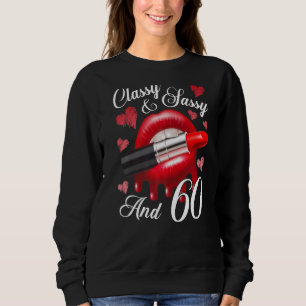 Sudadera Elegante 60 Fabuloso 60 cumpleaños de decoración