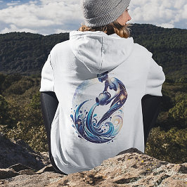 Sudadera Elegante acuarela Aquarius Zodiac