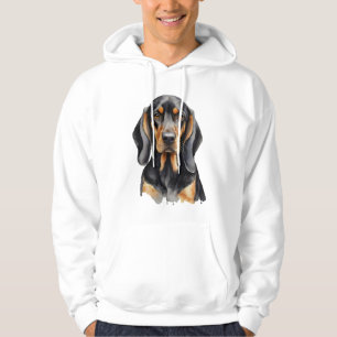 Sudadera Elegante acuarela Perro negro y moreno