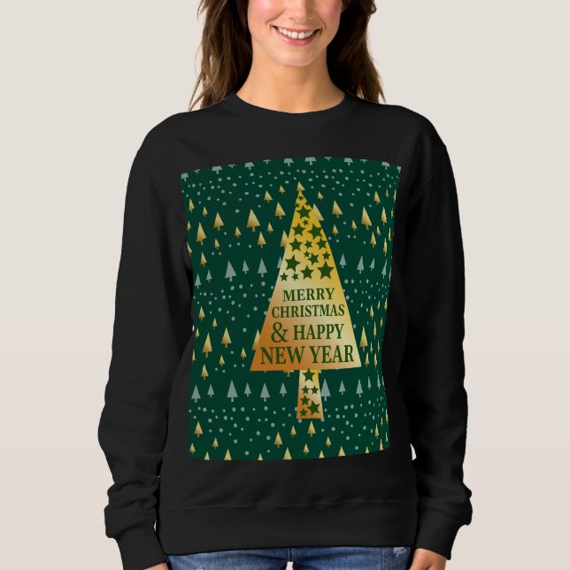 Sudadera Elegante árbol de Navidad (Anverso)