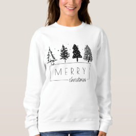 Sudadera Elegante árbol de Navidad Minimalista