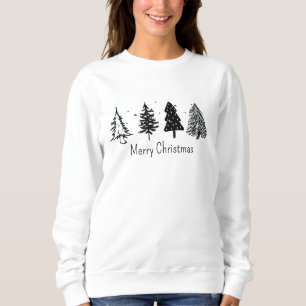 Sudadera Elegante árbol de Navidad Minimalista