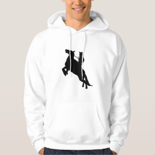 Sudadera Elegante caballo montando vaquero occidental