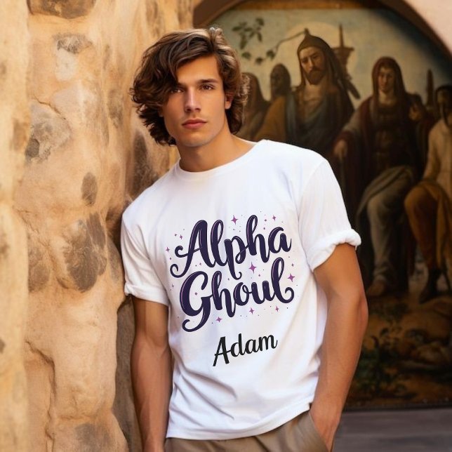 Sudadera Elegante caligrafía de Halloween con el nombre "Al (Subido por el creador)