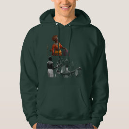 Sudadera "Elegante Camiseta Verde Oscura Hoodie - Cómodo