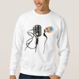 Sudadera Elegante cantante de silueta