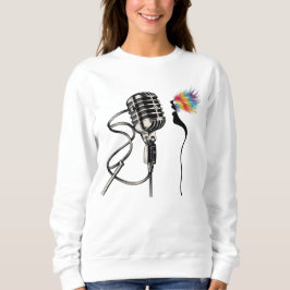 Sudadera Elegante cantante de silueta