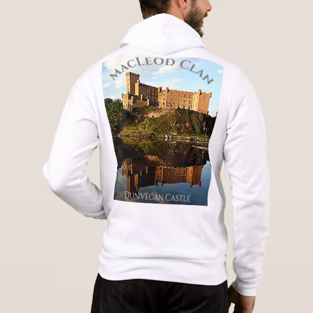 Sudadera Elegante Castillo Dunvegan - Clan MacLeod de Escoc (Reverso)