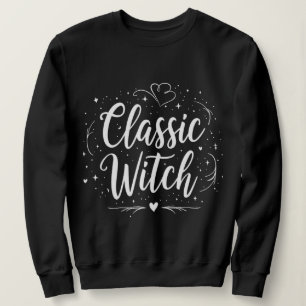 Sudadera Elegante clásico estilo caligrafía de bruja Hallow