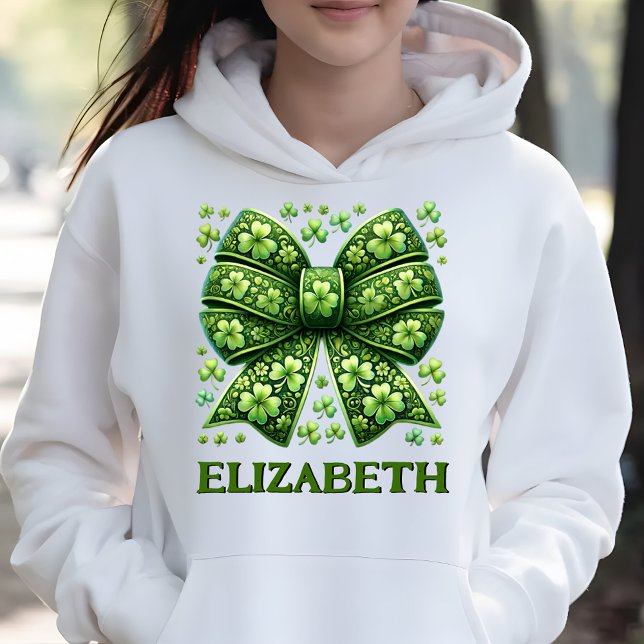 Sudadera Elegante Coquette Retro Green St. Patrick's Day (Subido por el creador)