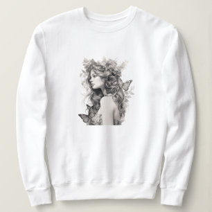Sudadera Elegante de Mujer con Mariposa   Regalo d