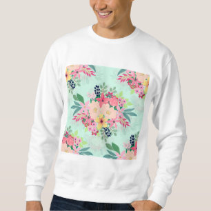 Sudadera Elegante diseño de color de agua floral pintado d