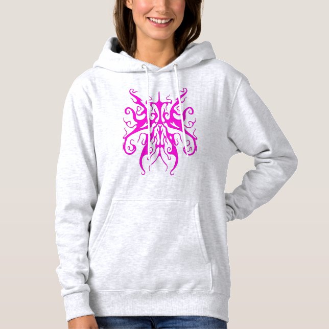 Sudadera Elegante diseño de tatuaje tribal - rosa (Anverso)
