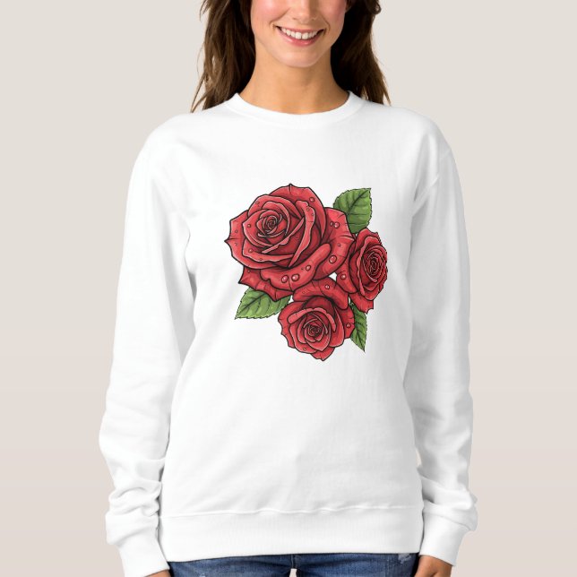 Sudadera Elegante diseño Rosa (Anverso)