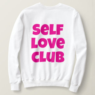 Sudadera Elegante Encantador Club De Amor Propio Moderno Mu