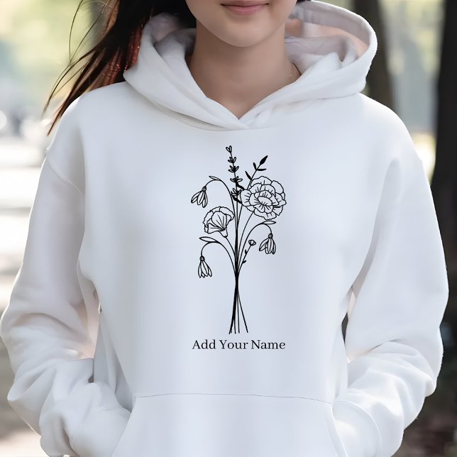 Sudadera Elegante flor de flores de nacimiento Bouquet Wild (Subido por el creador)