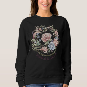 Sudadera Elegante flor y creciente flor de flores