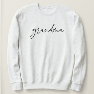 Sudadera Elegante guión de la abuela Tipografía Regalos d