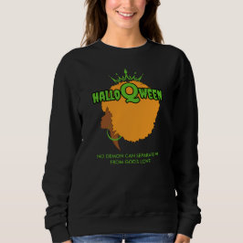 Sudadera Elegante HALLOQWEEN Afro Queen Halloween Sweatshir