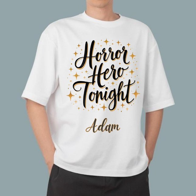 Sudadera Elegante "Héroe del horror esta noche" Nombre Hall (Subido por el creador)