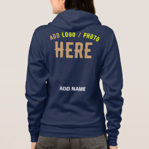 SUDADERA ELEGANTE MODERNO AZUL MARINO VERIFICADO DE MARCA