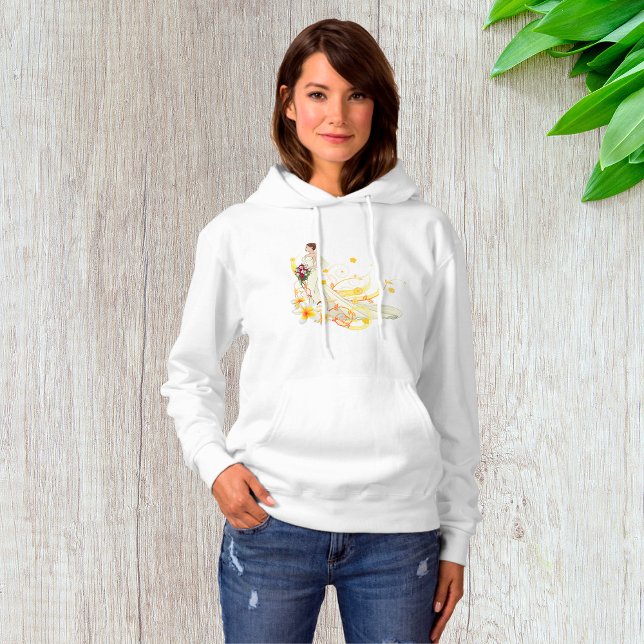 Sudadera Elegante Novia Floral Romántica Diseño Boda (Subido por el creador)