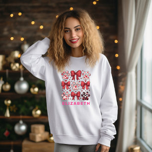 Sudadera Elegante Perro Mamá Valentine Coquette Bow Persona