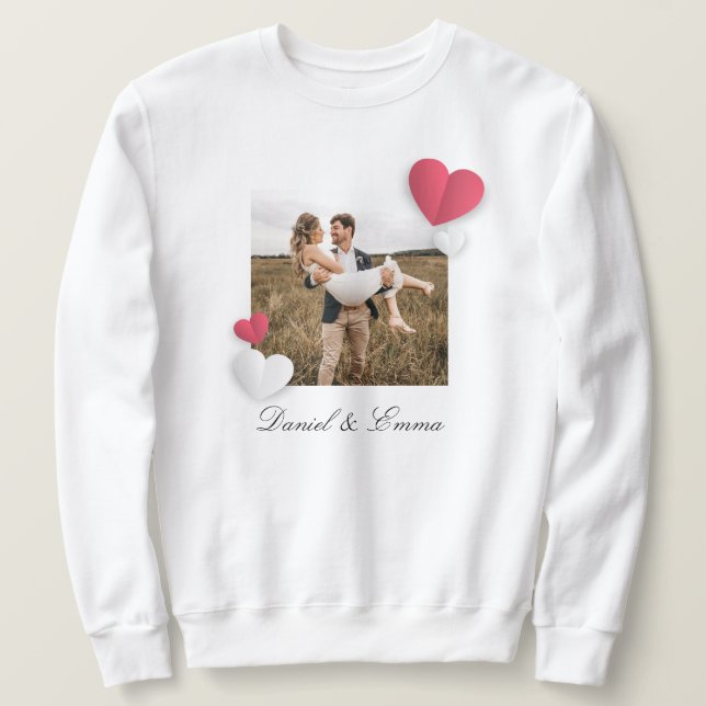 Sudadera Elegante Personalizado Foto Sweatshirt con la pare (Anverso del diseño)
