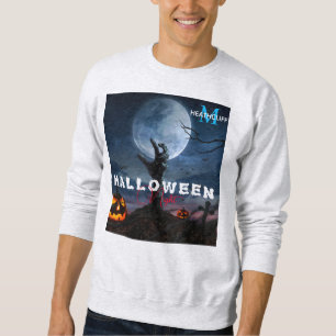 Sudadera Elegante Personalizado Monograma Calabaza nocturna