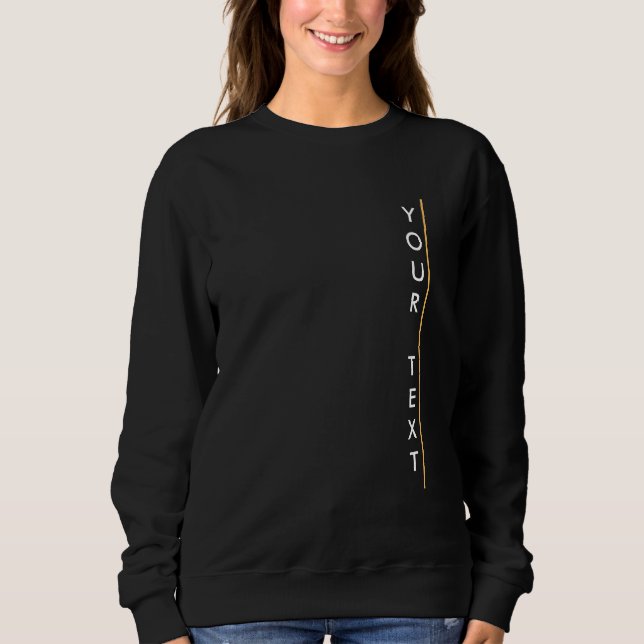 Sudadera Elegante plantilla moderna mujeres de negro básico (Anverso)
