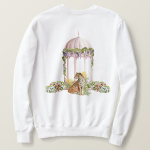 Sudadera Elegante tigre indio Impresión botánica estética