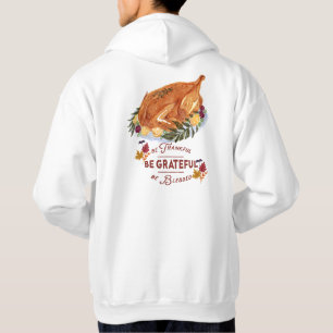 Sudadera elegante y vintage acción de gracias a turquía