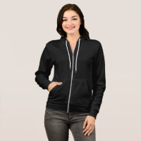 Elegantes mujeres negras capucha / Personalizar