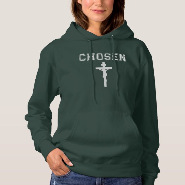 Sudadera Elegido Hoodie Christian Sweatshirt Basado en la f (Anverso)