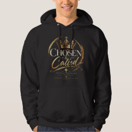 Sudadera Elegidos y Llamados – Diseño de Corona Cristiana R