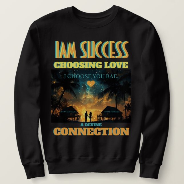 SUDADERA ELEGIR AMOR (Anverso del diseño)