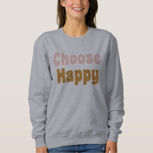 Sudadera Elegir las cartas retro felices en Rubor y en most