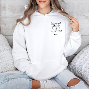 Sudadera Elegnat Dog Raza Nombre personalizado Mug