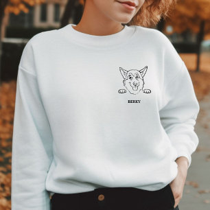 Sudadera Elegnat Dog Raza Nombre personalizado Mug