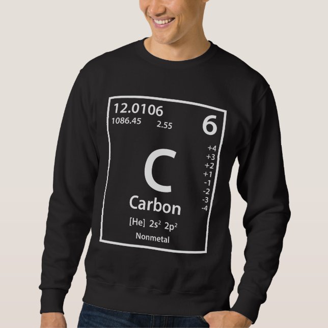 Sudadera Elemento Carbono (blanco) (Anverso)