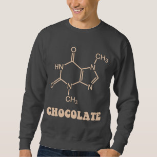 Sudadera Elemento de chocolate científico Teobromina Molécu
