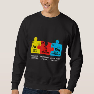 Sudadera Elementos De Autismo Conciencia Periódica De Mesa 