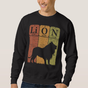 Sudadera Elementos de la tabla periódica de león retro león