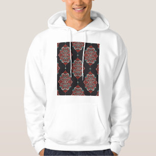 Sudadera Elementos paisley asiáticos, patrón boho vintage.