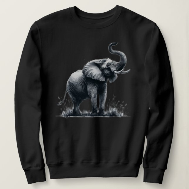 Sudadera Elephant Animal Art (Anverso del diseño)